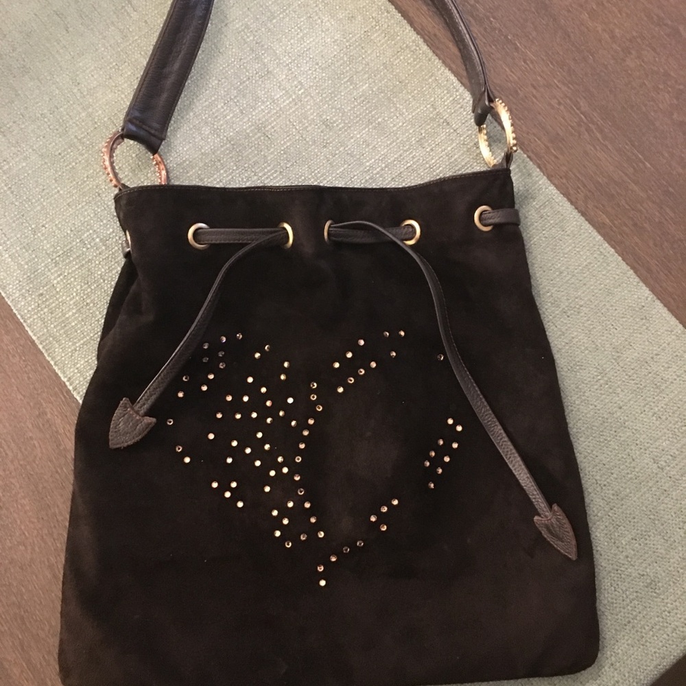 Wild Heart Brown Suede Purse